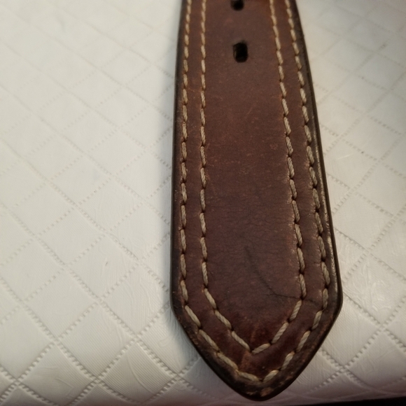 Genuine Leather Belt for Men Dress Causal 34 Stitch Pattern - Picture 3 of 5